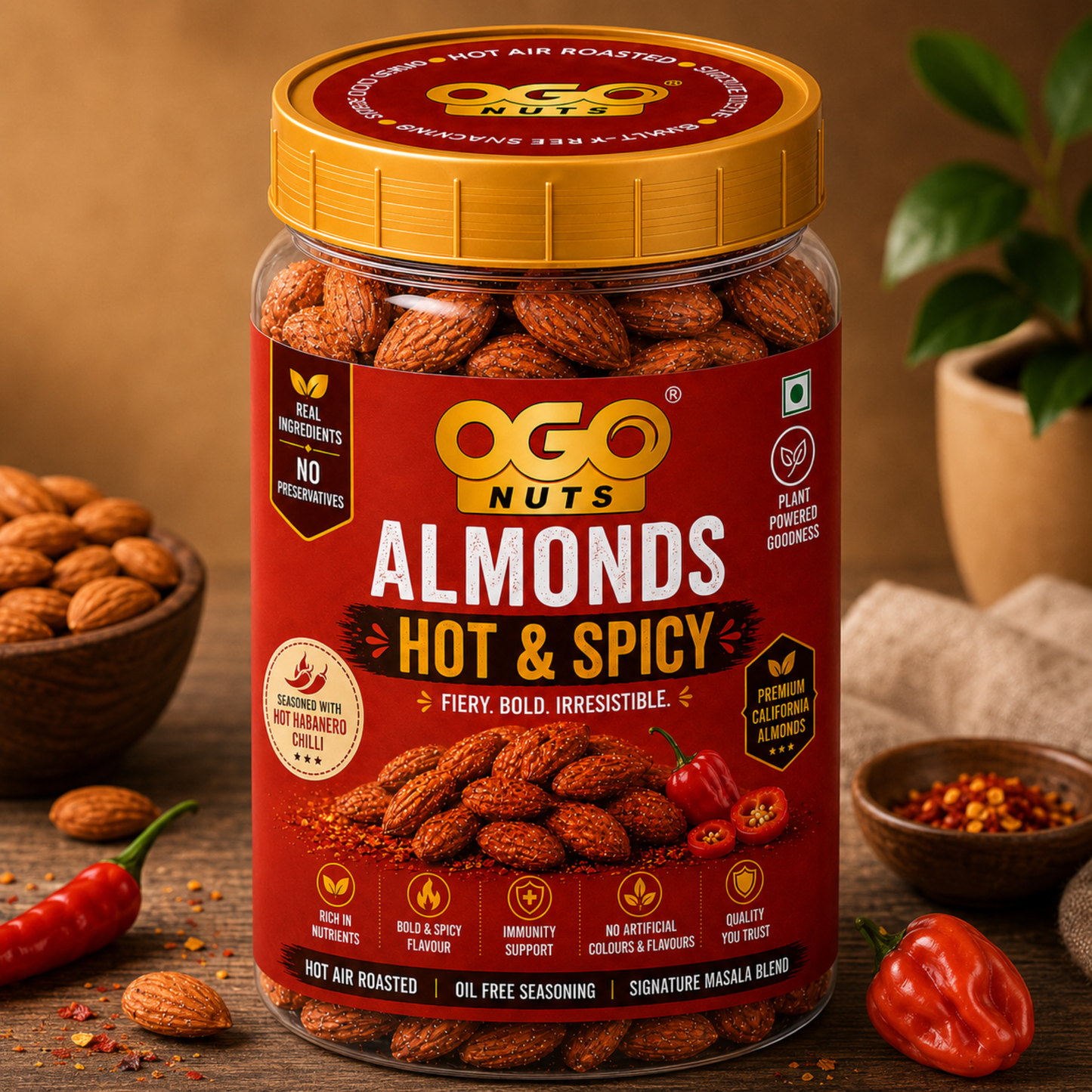 Spicy Almonds 250g